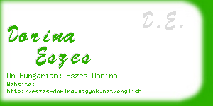 dorina eszes business card